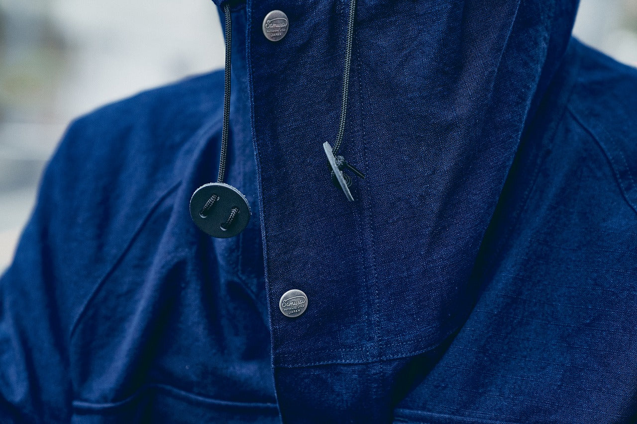 SJMPK24-AI Indigo Ripstop Mountain Parka