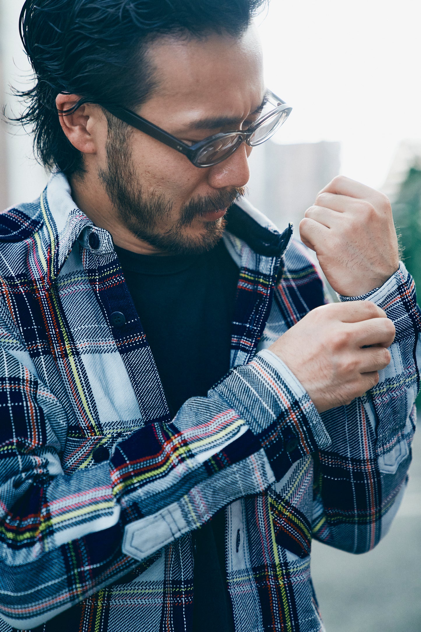 SIN24-02 ロープインディゴヘビーネルワークシャツ