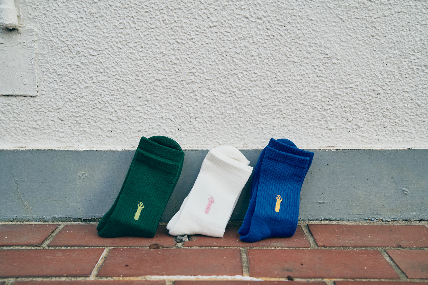 SJKS24-ORG Embroidered Organic Cotton Socks