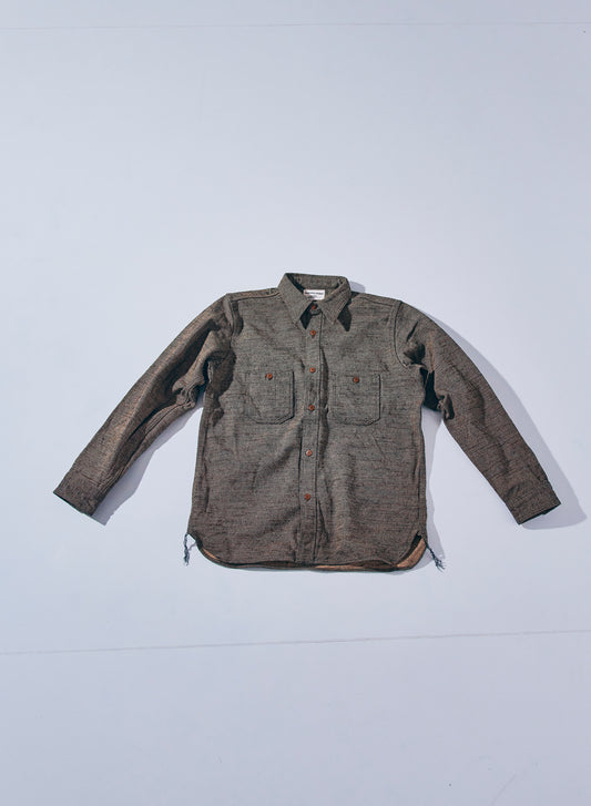 SMN25-01 無地ネルシャツ