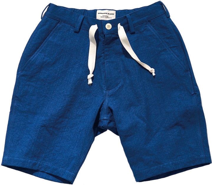 SJSP25-AHB 藍浅葱へリンボンイージーショーツ