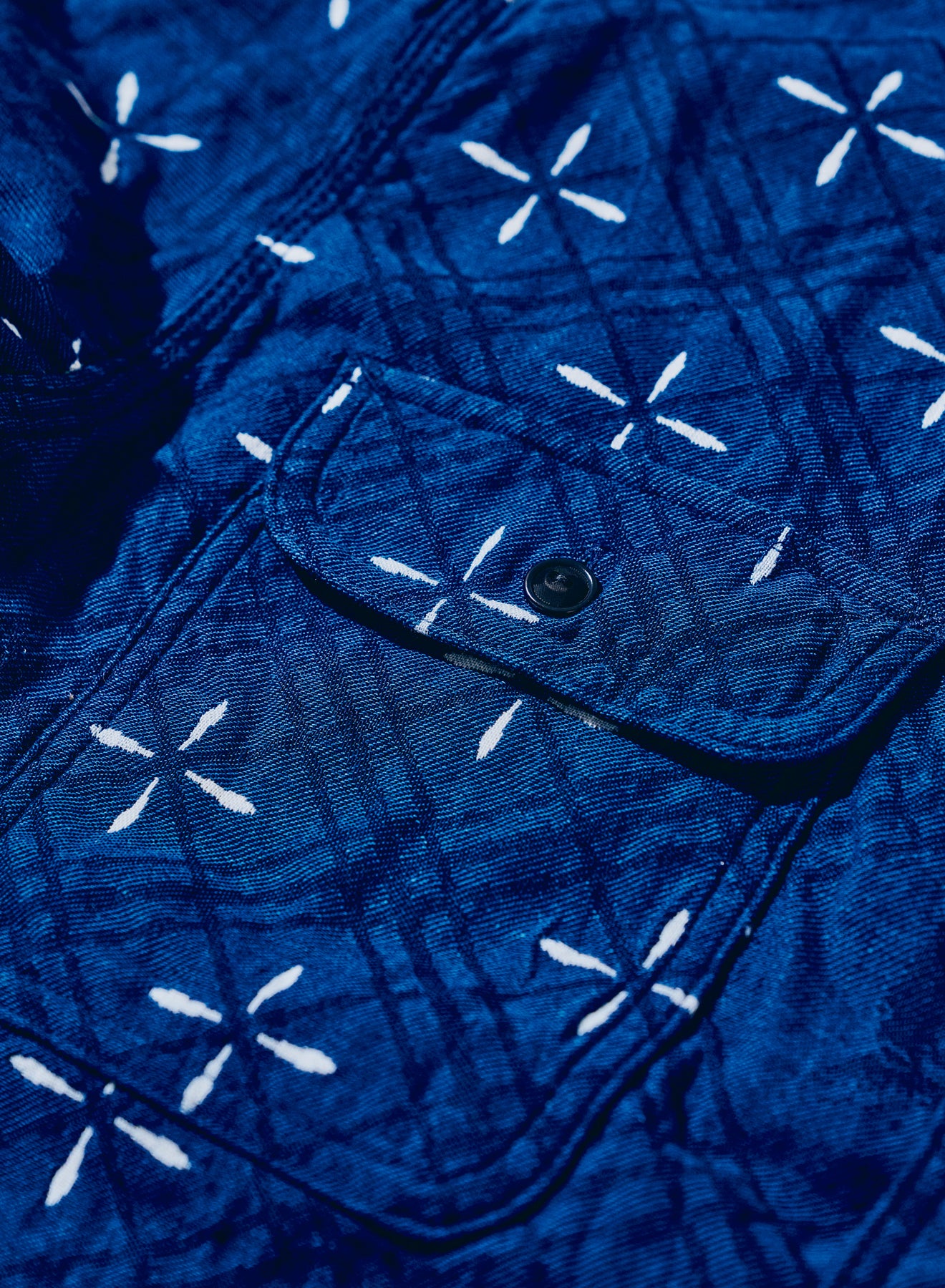 SSS25-02 Narihirabishi Goldfish Pattern Jacquard Work Shirt