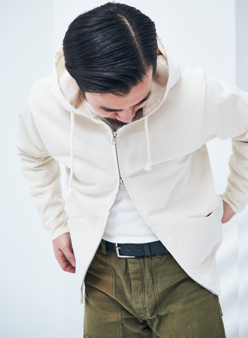 SWS-TW02 10/2天竺 ジップパーカー