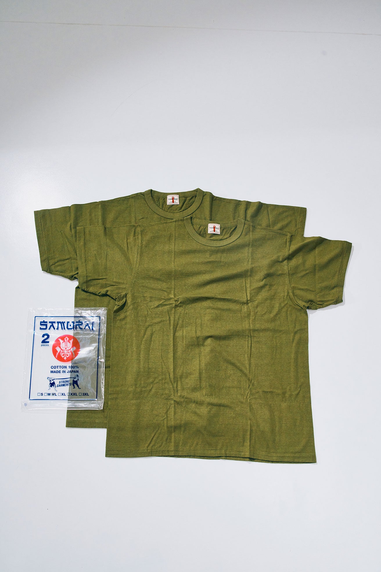 2PST-01 (無地クルーネック2パックTシャツ)