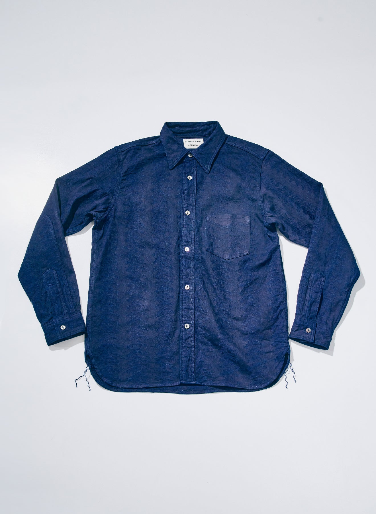 SSS26-01 (Sengen Indigo Jacquard Work Shirt)