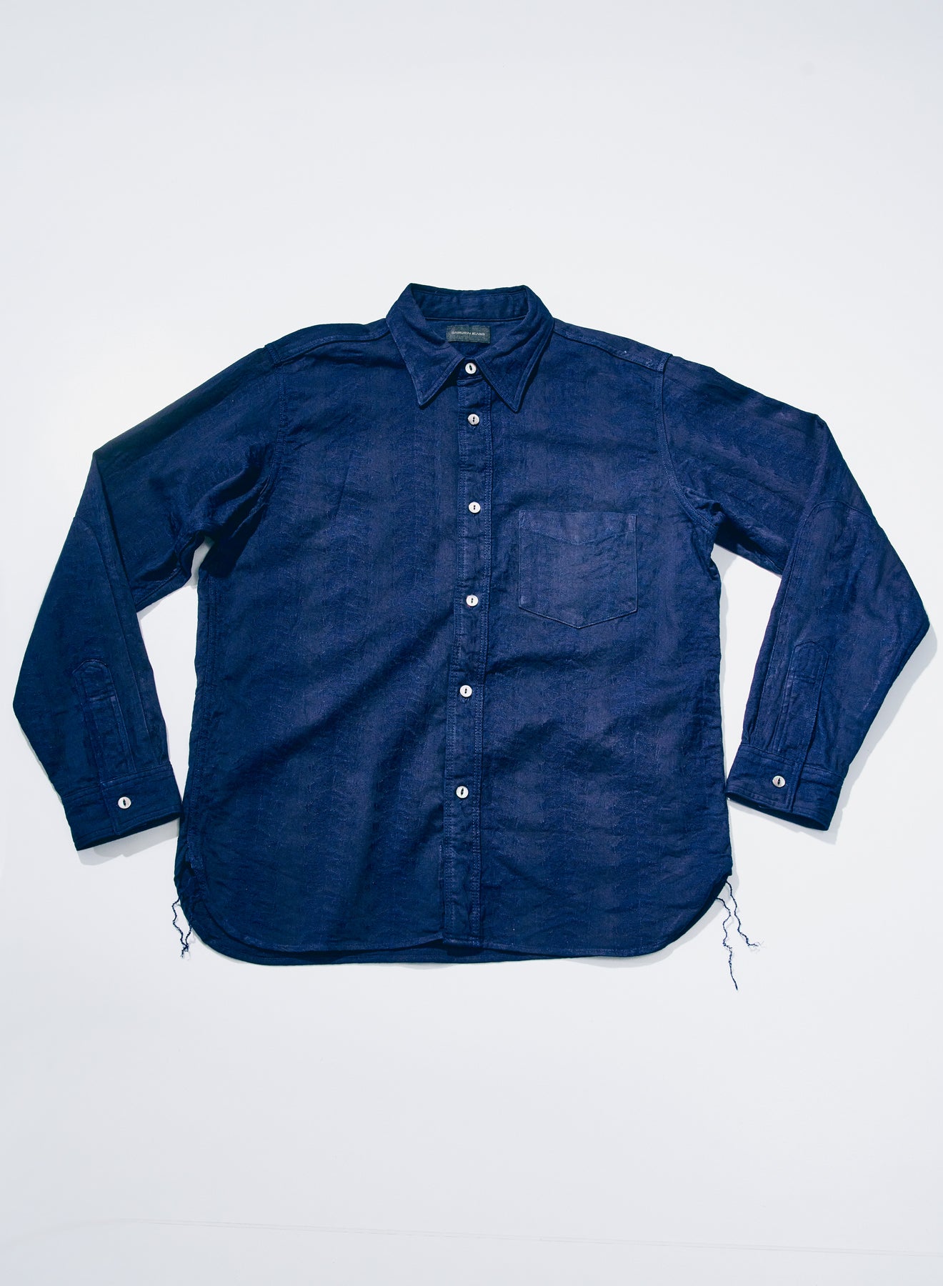 SSS26-01 (Sengen Indigo Jacquard Work Shirt)