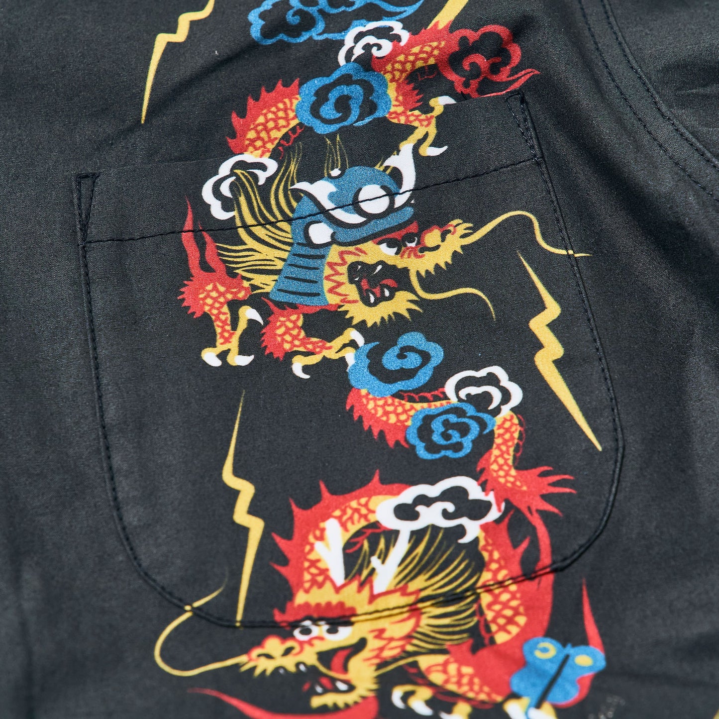 SSA24-01 龍柄ハワイアンシャツ