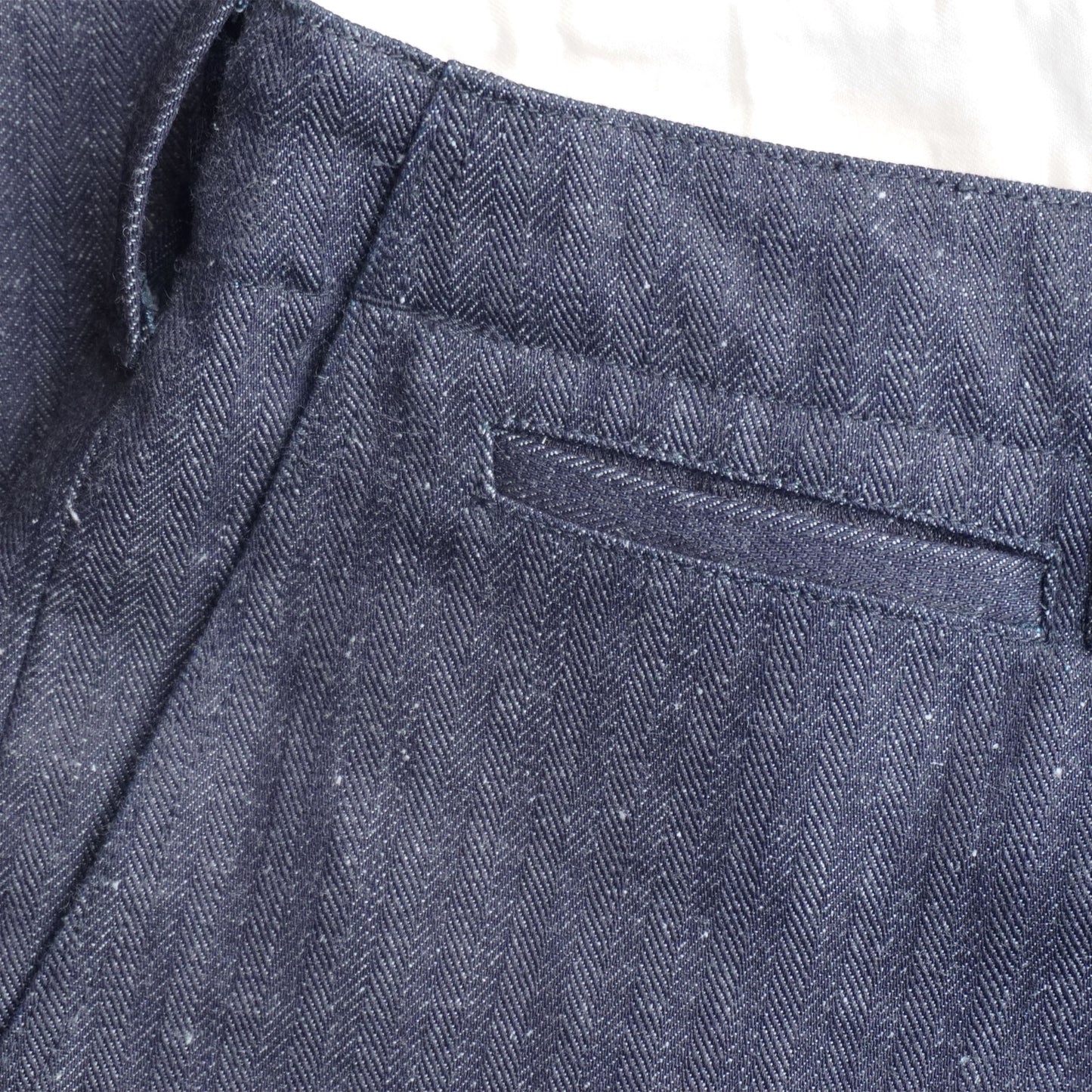 SWC600C-HBII　13oz へリンボン　ワイドトラウザーズ