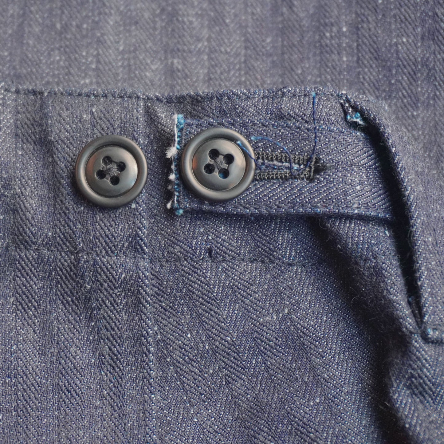 SWC600C-HBII　13oz へリンボン　ワイドトラウザーズ