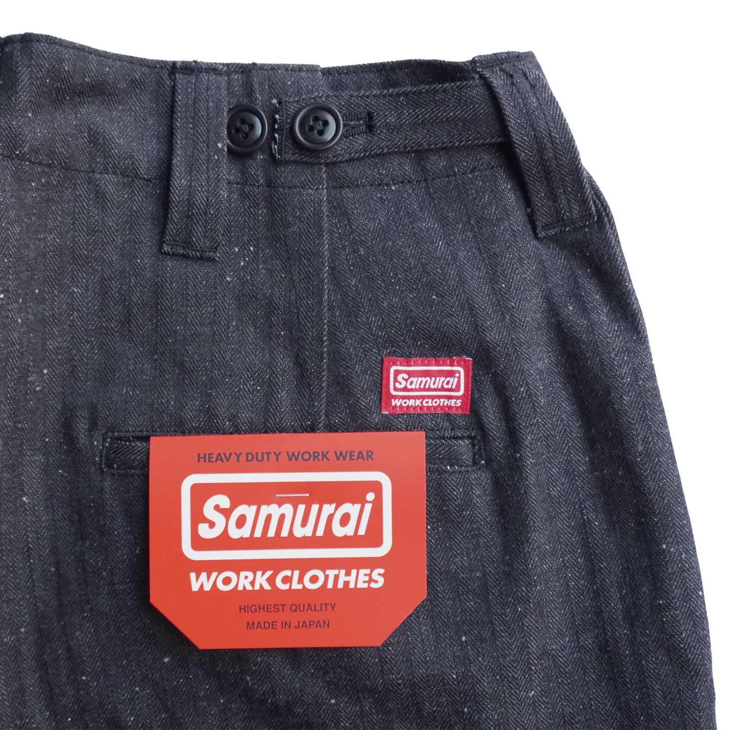 SWC600C-HBII　13oz へリンボン　ワイドトラウザーズ