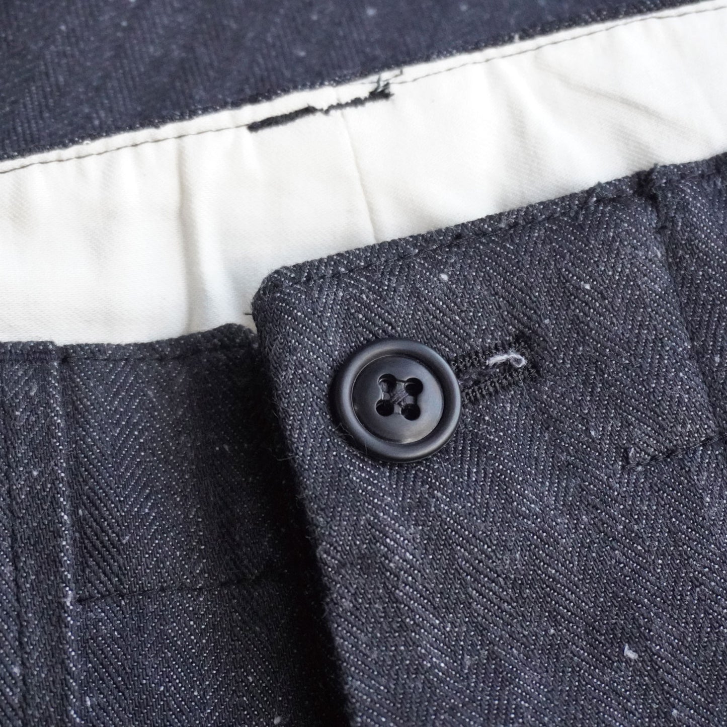 SWC600C-HBII　13oz へリンボン　ワイドトラウザーズ