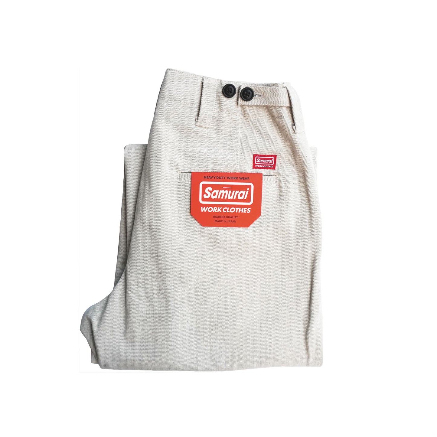 SWC600C-HBII　13oz へリンボン　ワイドトラウザーズ