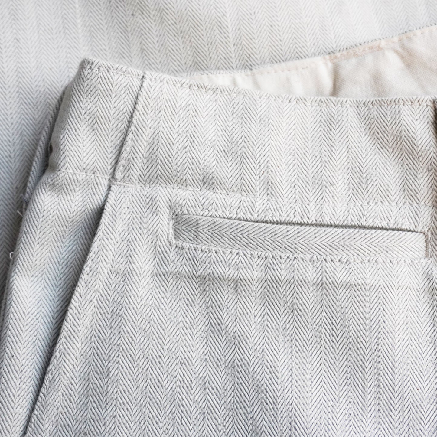 SWC600C-HBII　13oz へリンボン　ワイドトラウザーズ