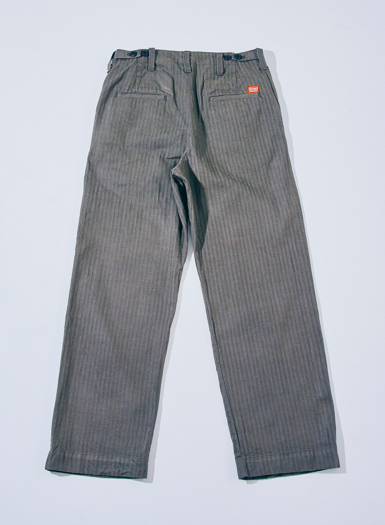 SWC600C-HBII　13oz へリンボン　ワイドトラウザーズ