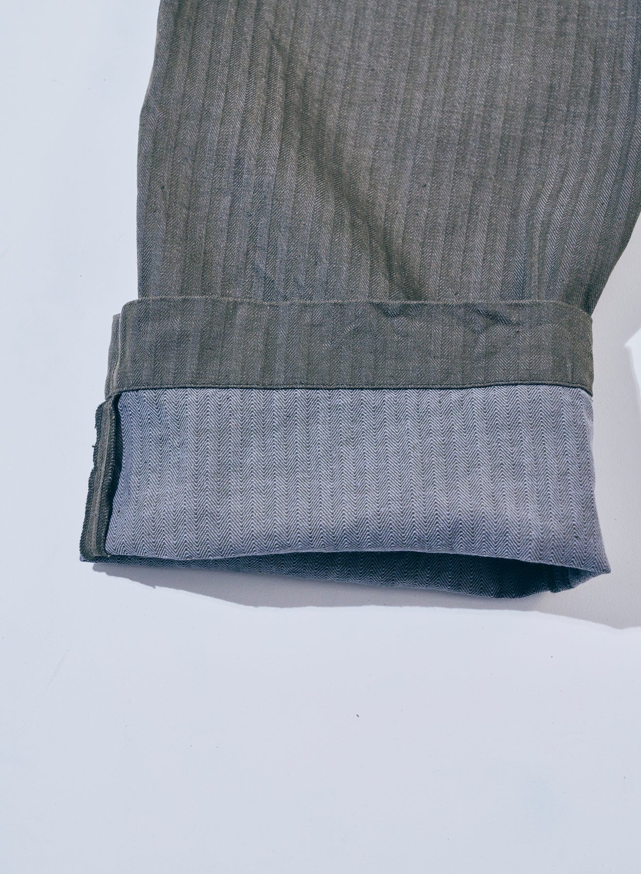 SWC600C-HBII　13oz へリンボン　ワイドトラウザーズ