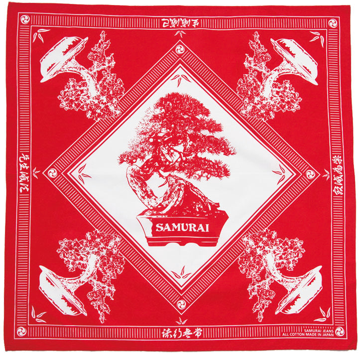 SJ-BANDANA-01 盆栽柄バンダナ