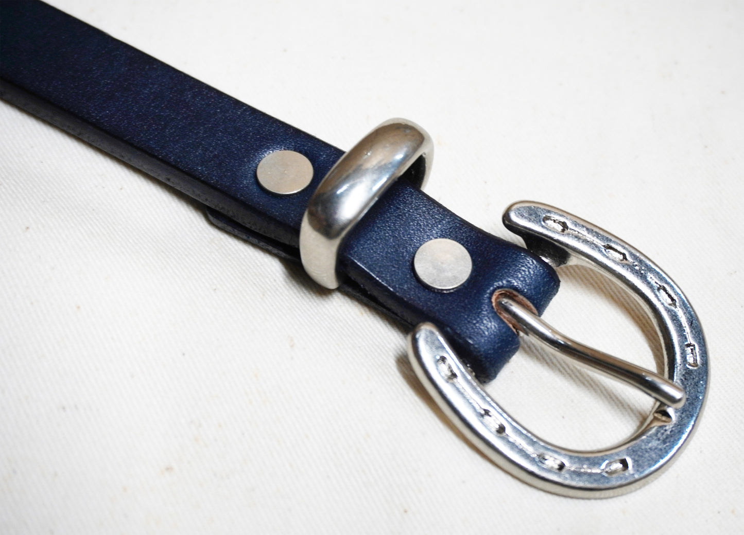 A501-AI　藍染ナローベルト