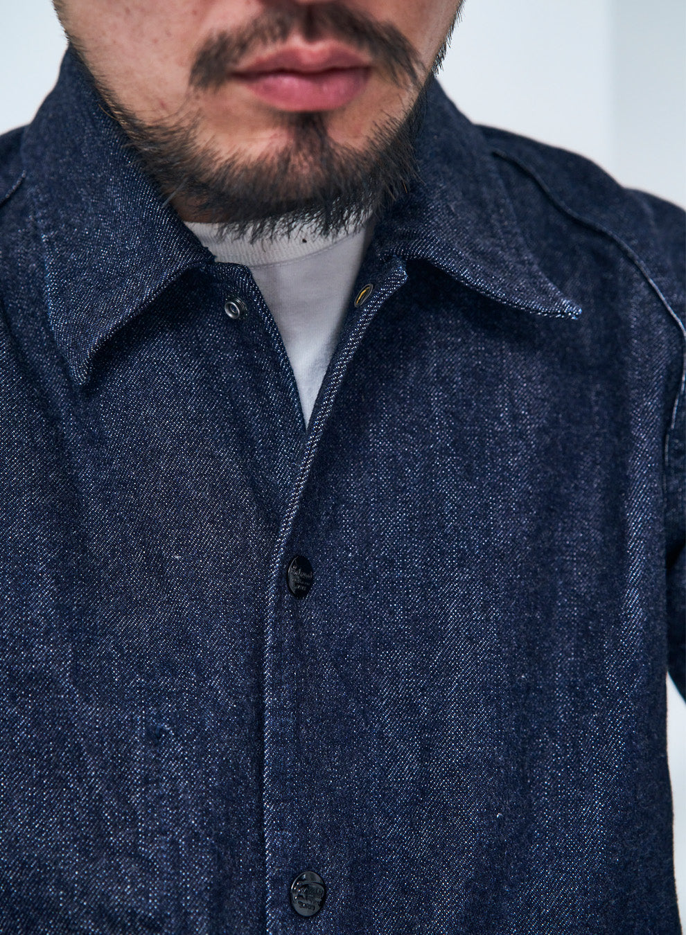 HJCJ-D15oz 15ozデニムコーチジャケット