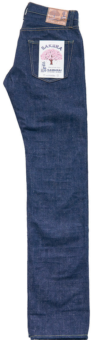 S500AX-SAKURA 18oz藍+桜モデル ストレート