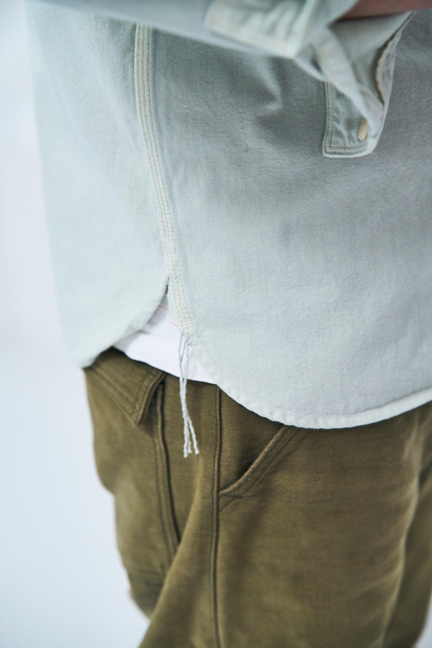 SJCBS24-TS 天然染めセルビッチシャンブレーシャツ