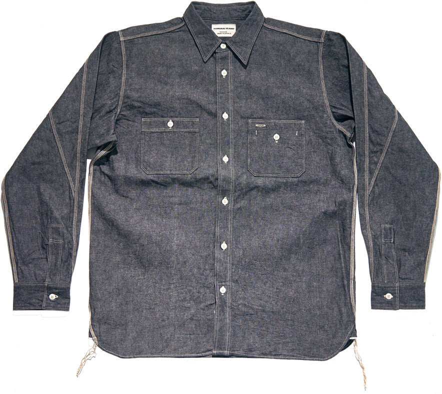 SJCBS25 ヘビーセルビッチシャンブレーシャツ