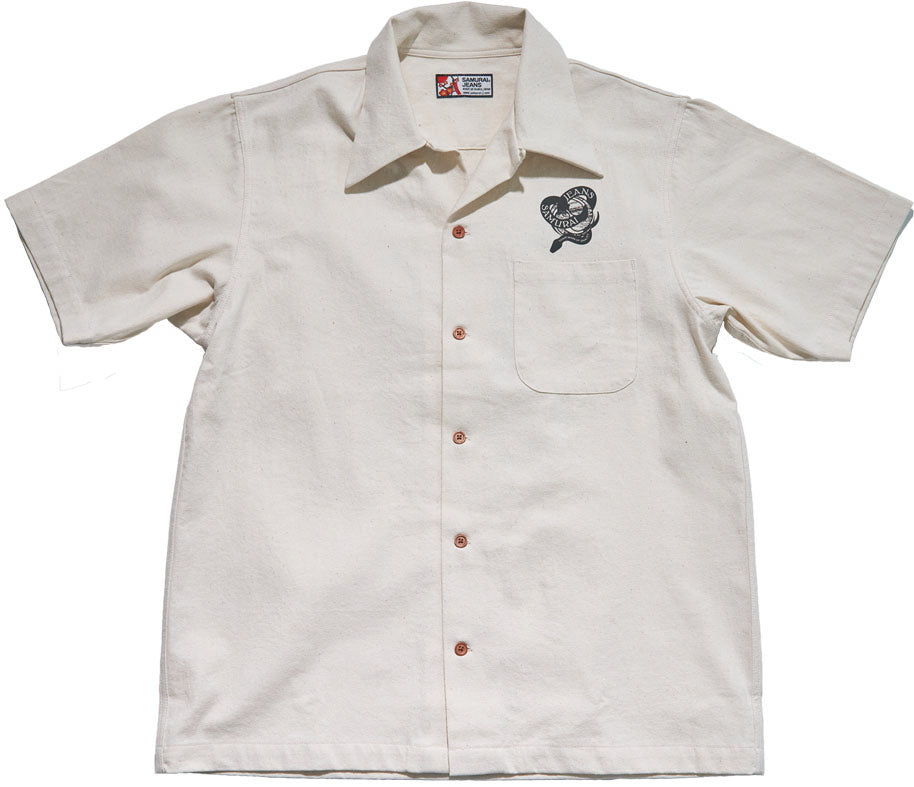 SSA25-02 武者絵柄デニムシャツ