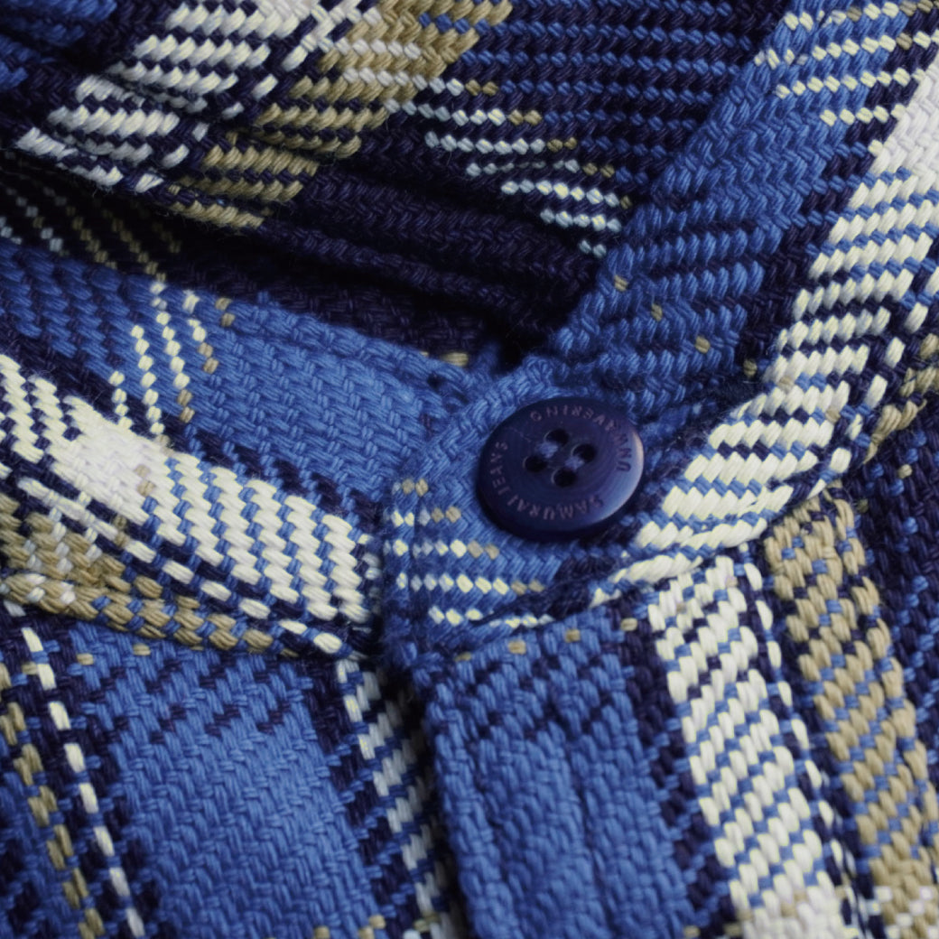 SIN23-01 ロープインディゴヘビーネルワークシャツ