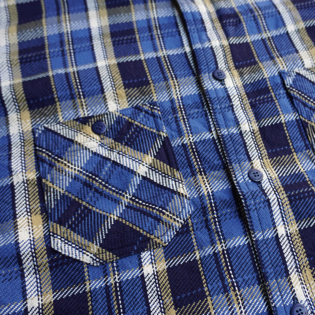 SIN23-01 ロープインディゴヘビーネルワークシャツ