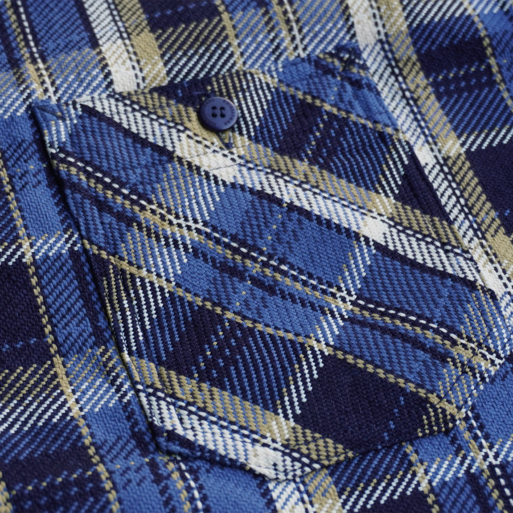 SIN23-01 ロープインディゴヘビーネルワークシャツ