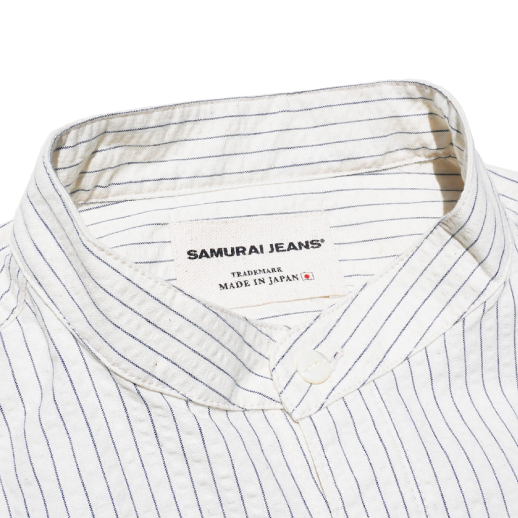 SJBCS23 Band collar shirt