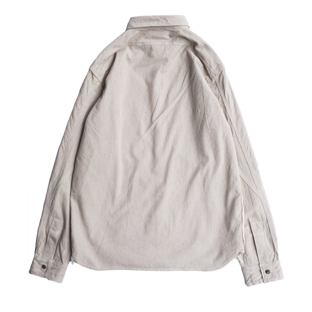 SJCBS23 撚り杢セルビッチシャンブレーシャツ