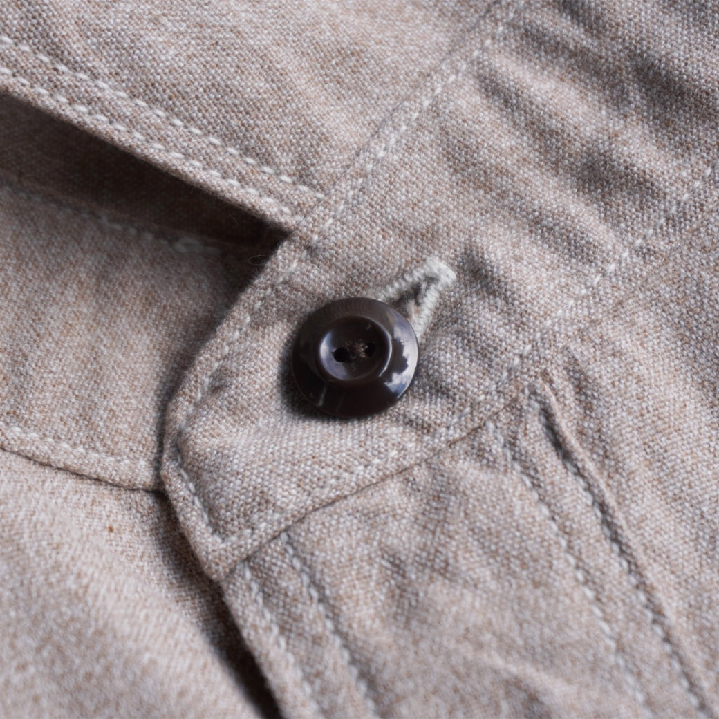 SJCBS23 撚り杢セルビッチシャンブレーシャツ