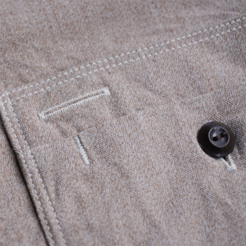 SJCBS23 撚り杢セルビッチシャンブレーシャツ