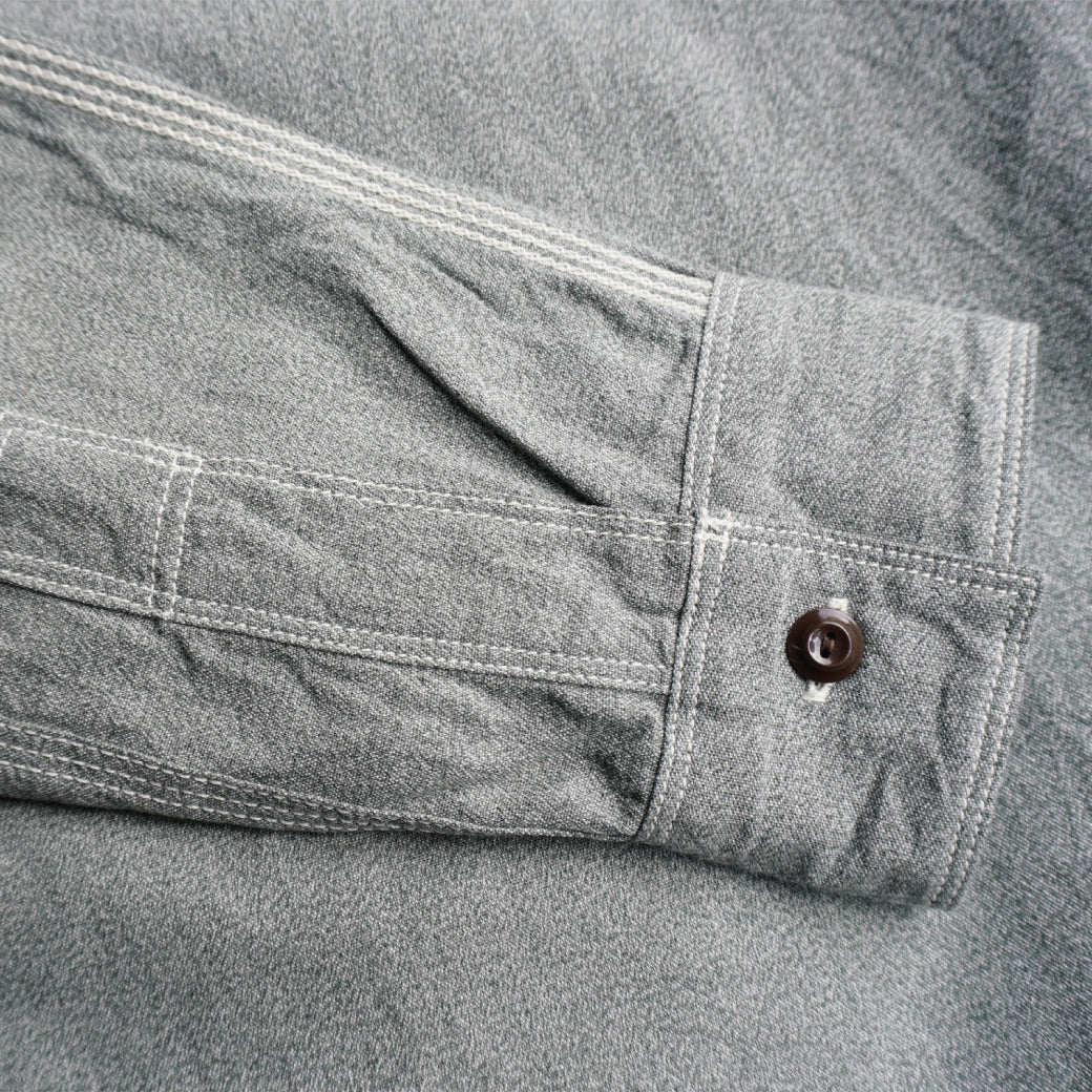 SJCBS23 撚り杢セルビッチシャンブレーシャツ