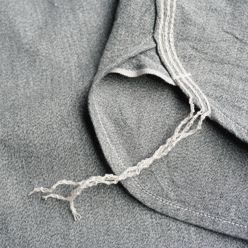 SJCBS23 撚り杢セルビッチシャンブレーシャツ