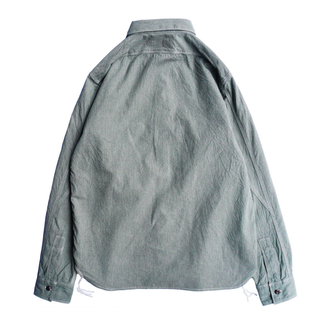 SJCBS23 撚り杢セルビッチシャンブレーシャツ