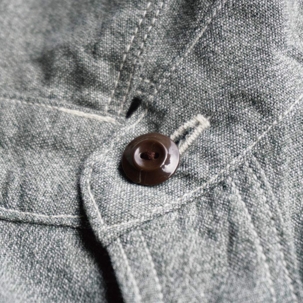 SJCBS23 撚り杢セルビッチシャンブレーシャツ