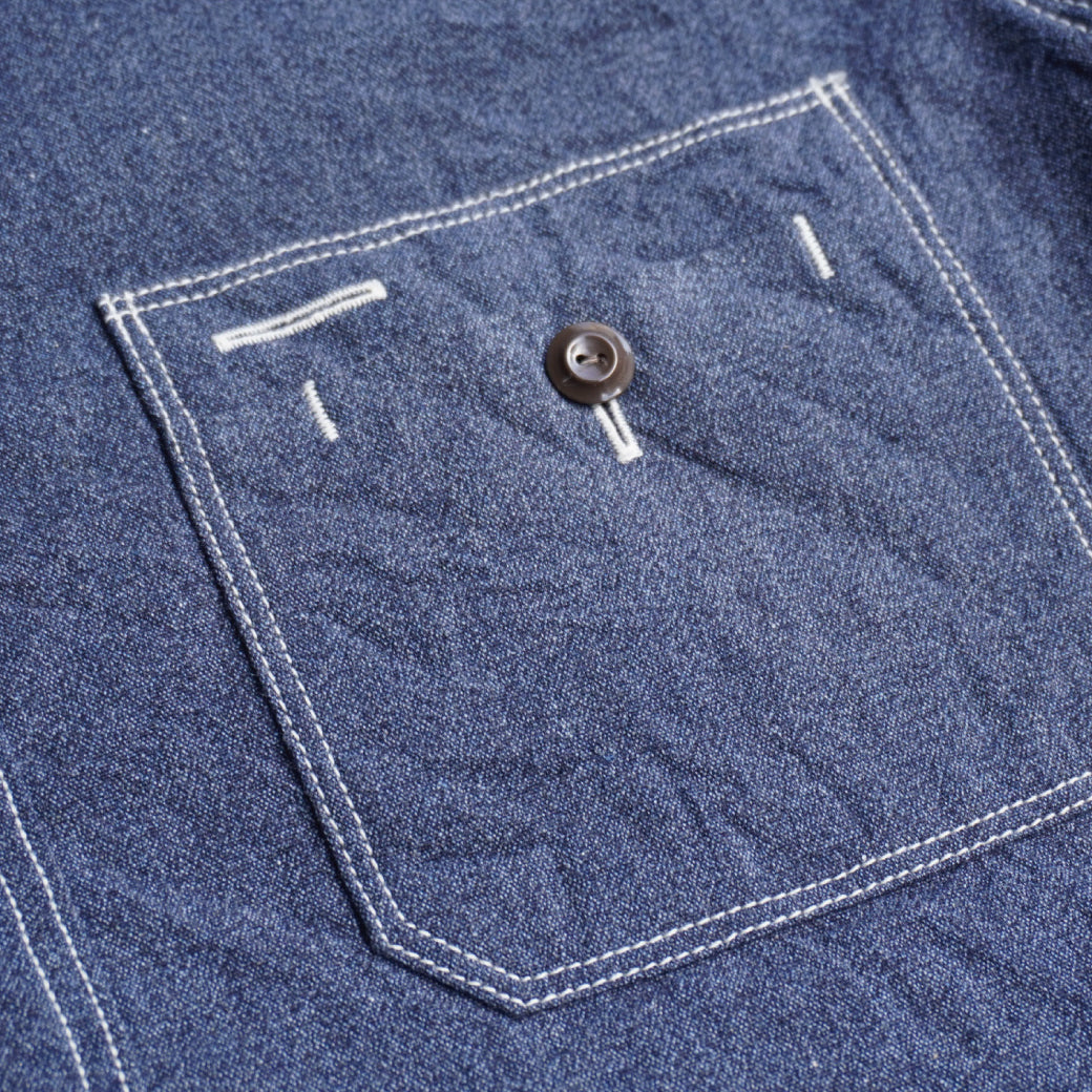 SJCBS23 撚り杢セルビッチシャンブレーシャツ